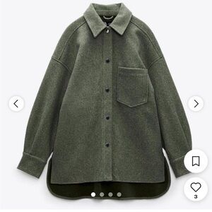 Zara Green Shacket, size xs